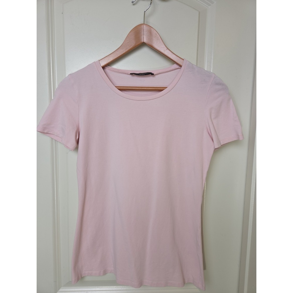 90s Y2K Butterfly Max Mara Weekend Tshirt Rhinestone Stud‎ Pink Portugal Sz XS/S